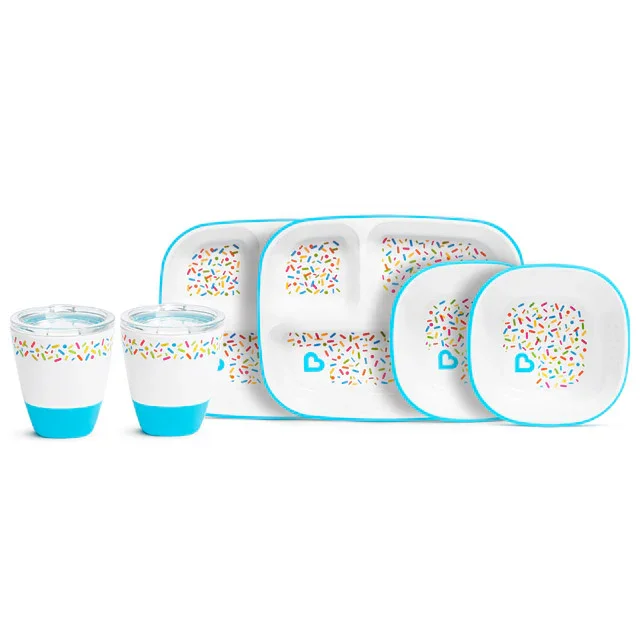 Munchkin Splash Plate & Bowl Set full collection on white background