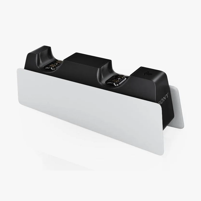 Sony DualSense Charging Station front view showing the twin charging contact cradles