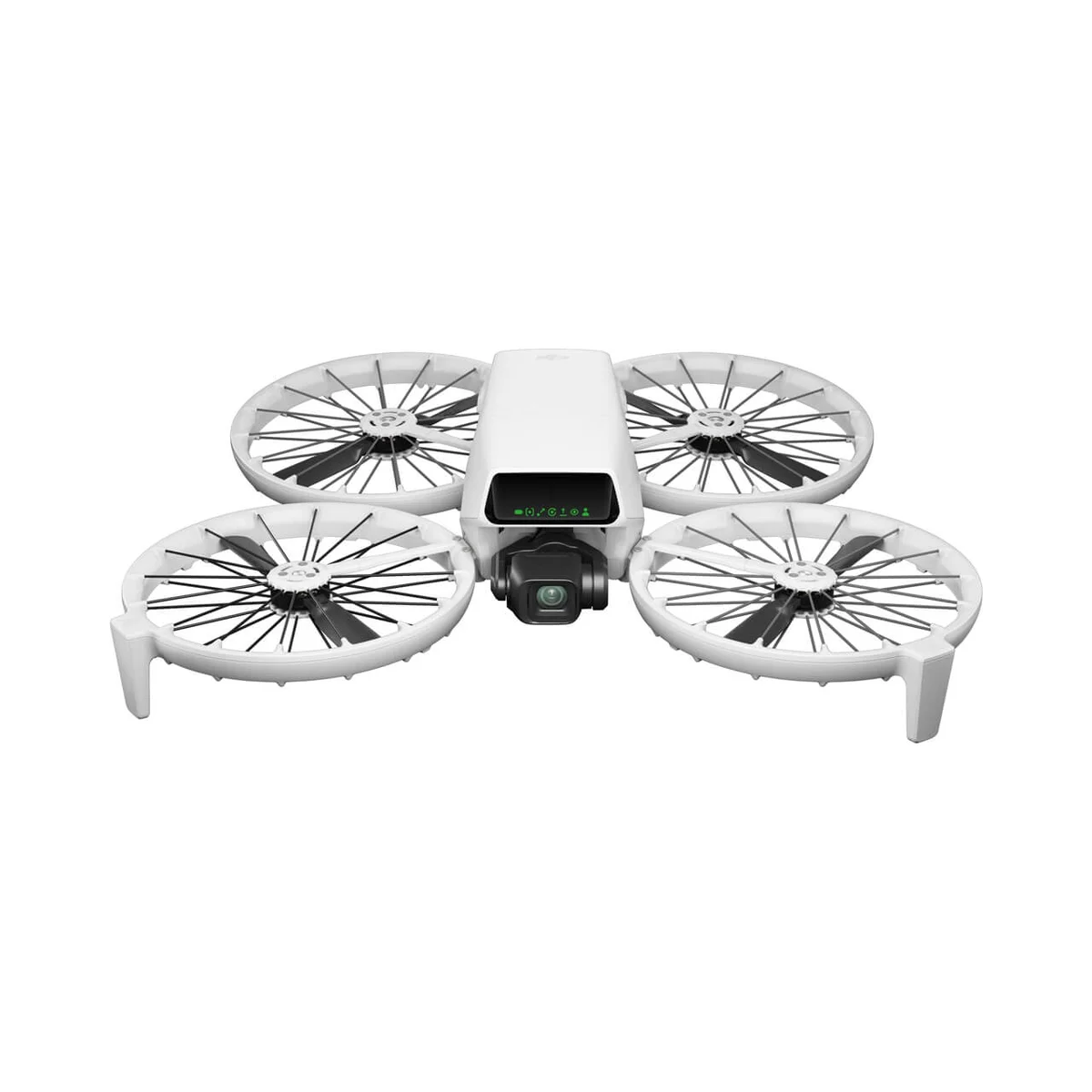 DJI Flip front-facing view with gimbal camera and LED status indicators
