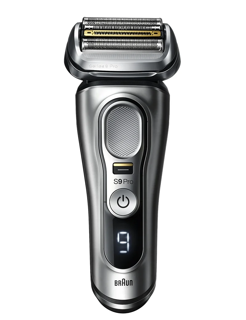 Braun Series 9 Pro electric foil shaver front view on white background