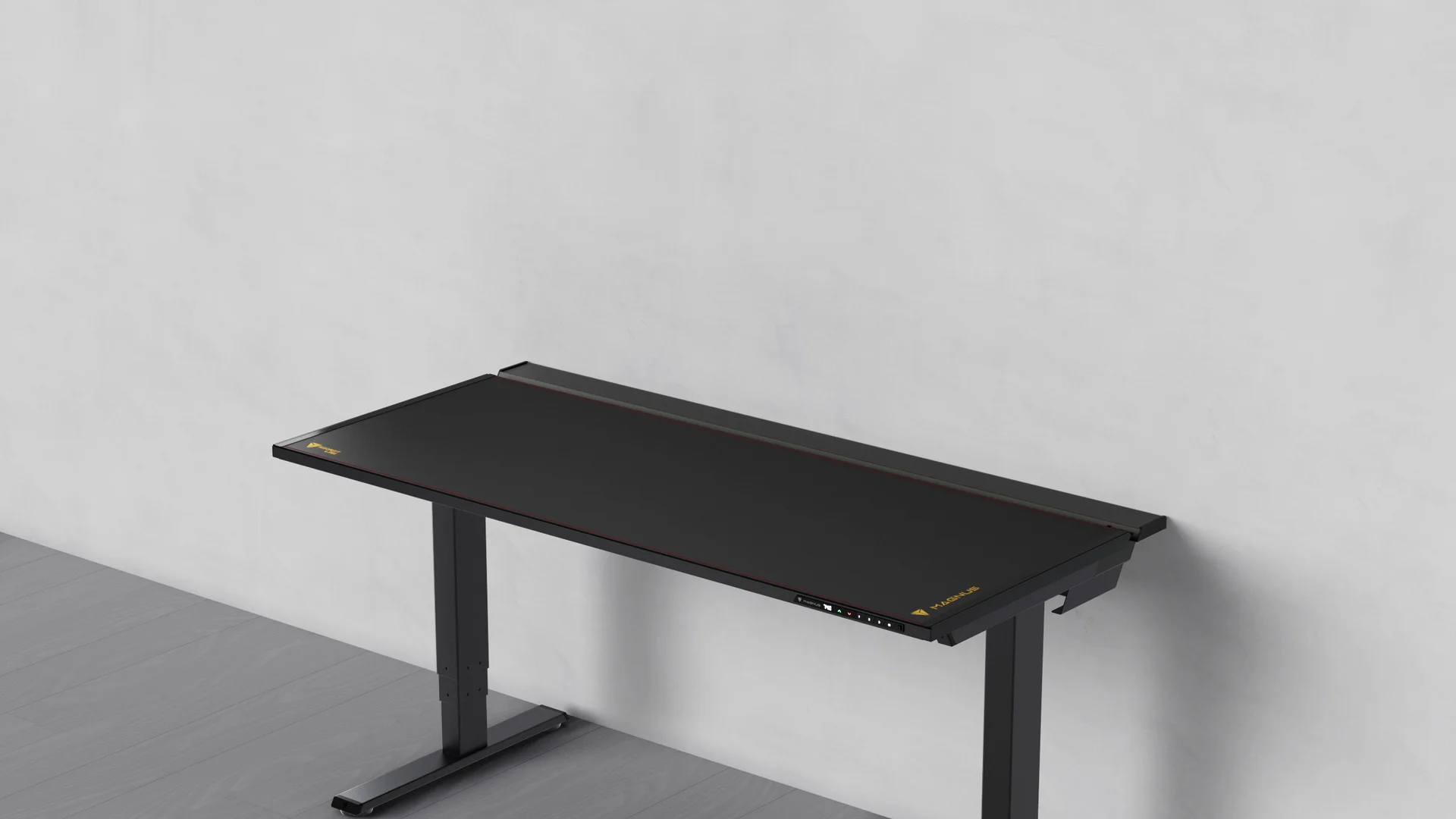 Secretlab Magnus Pro desk with RGB illumination and clean cable routing