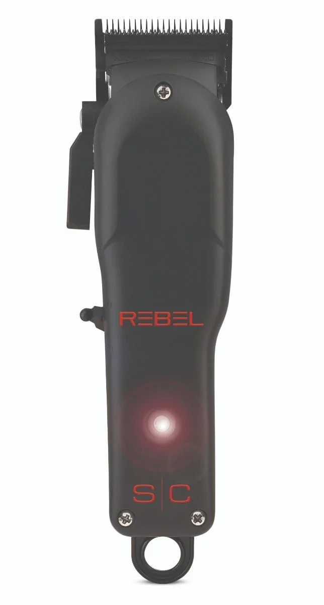 Stylecraft Rebel clipper full body view showing blade, lever, and ergonomic grip