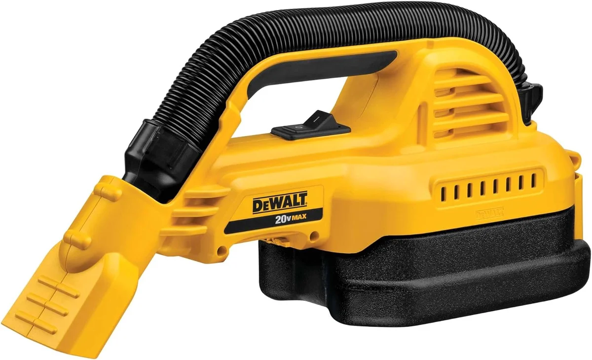 DeWalt DCV517B handheld vacuum side angle with crevice tool