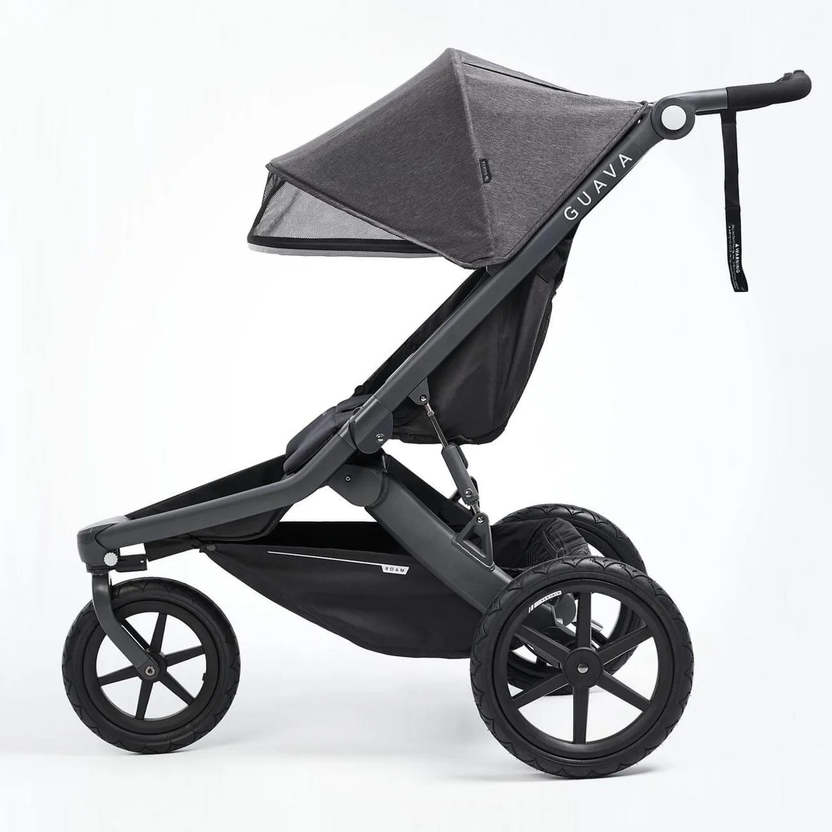 Guava Roam Crossover side profile view showing full stroller silhouette