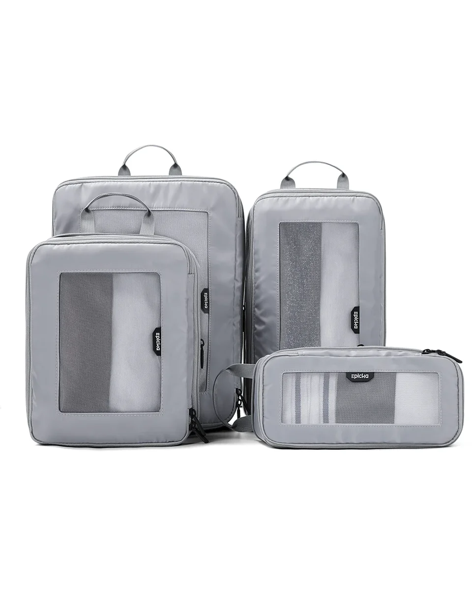 Epica Trip Cozy 4-Piece Set in gray colorway with mesh window panels visible