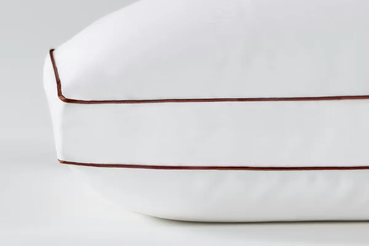 Saatva Latex Pillow side profile showing loft height