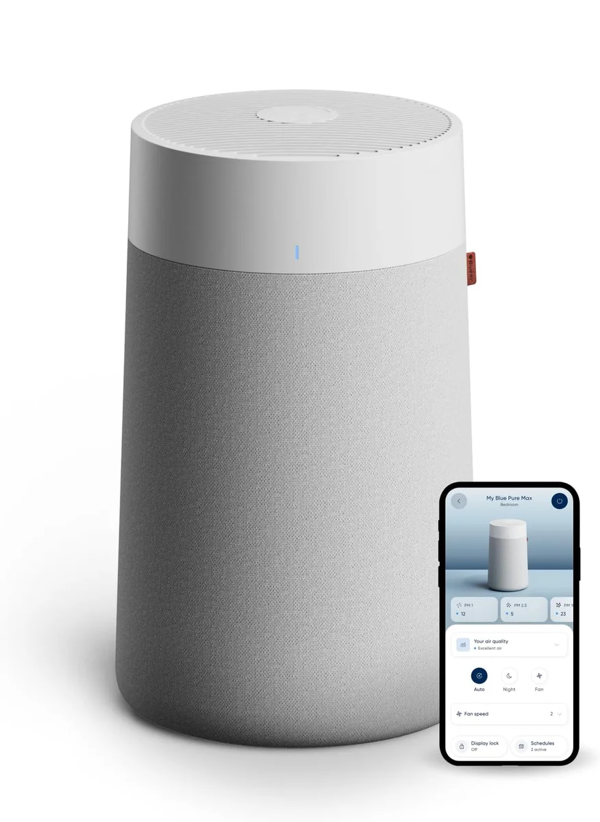 Blueair Blue Pure 211i Max air purifier with fabric pre-filter and companion app