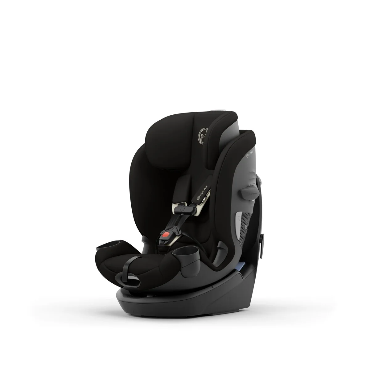 Cybex Callisto G 360 three-quarter angle showing perforated airflow mesh and cup holders