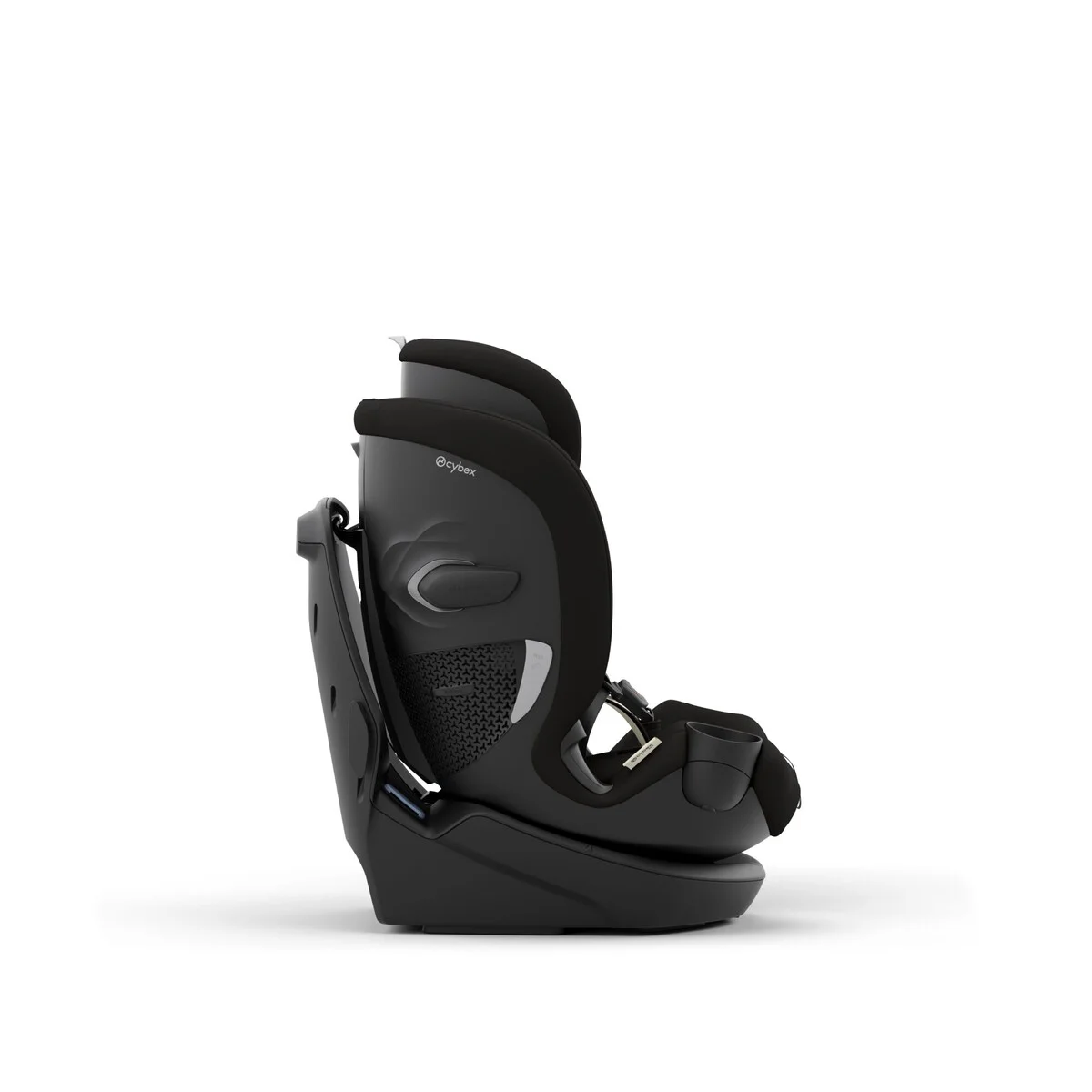 Cybex Callisto G 360 side profile showing recline angle and seat depth in toddler mode