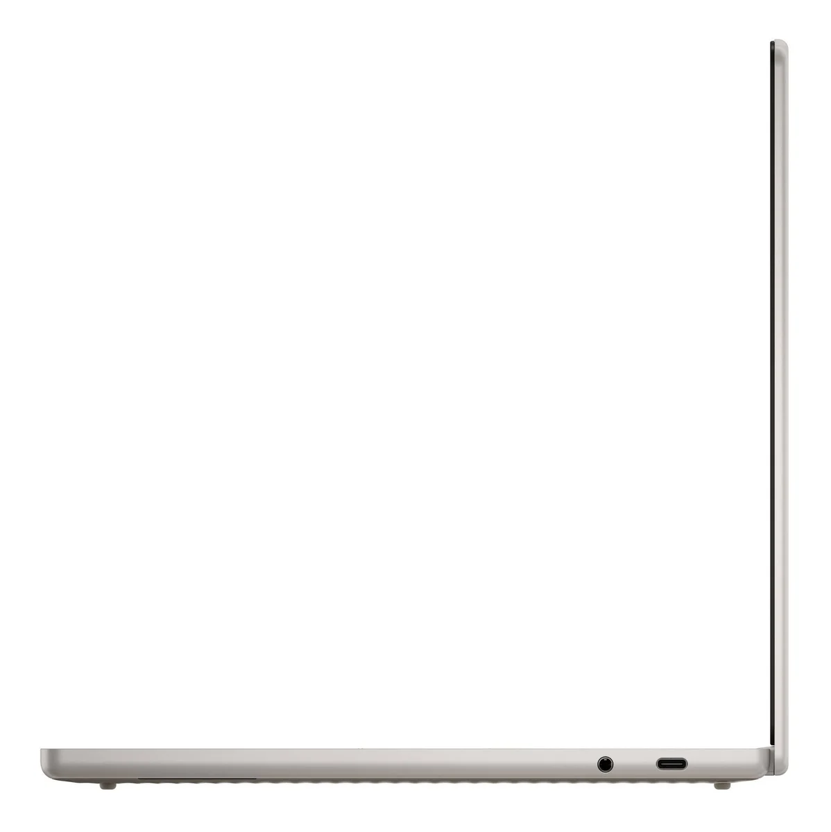 Lenovo Chromebook Plus 14 right side showing USB-C and headphone jack ports