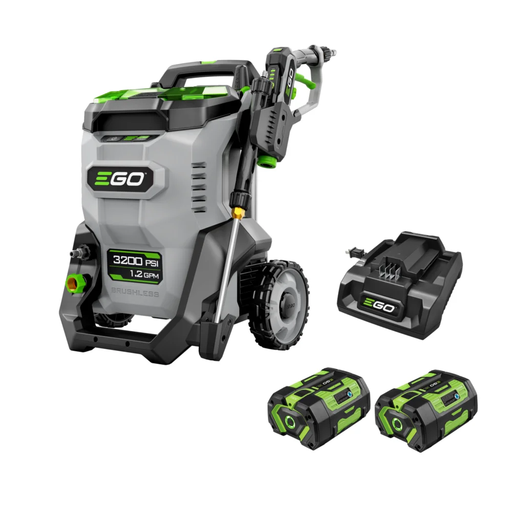 EGO POWER+ HPW3204-2 pressure washer kit with two 56V batteries and rapid charger