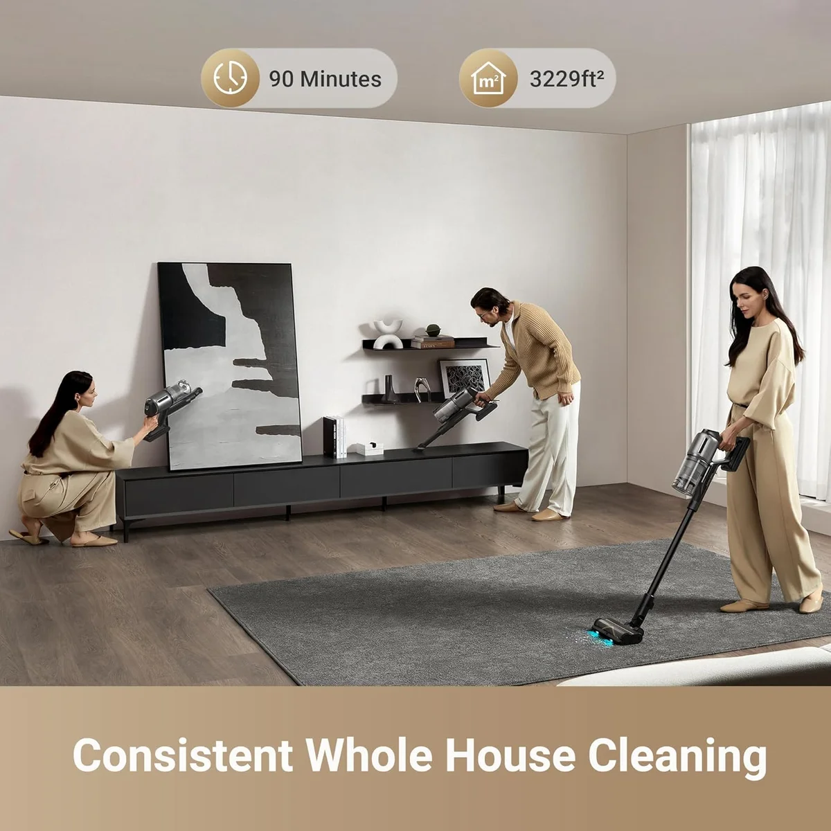 Dreame Z30 in multiple configurations for whole-home cleaning