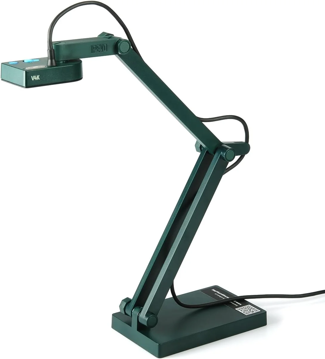 IPEVO V4K Document Camera front angle on white background