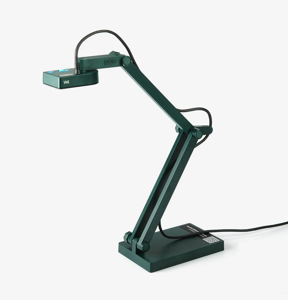 IPEVO V4K Ultra HD Document Camera front view on light background