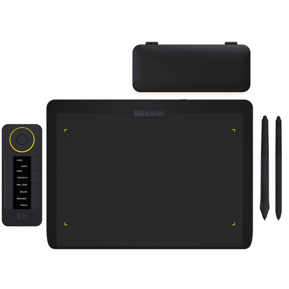 Xencelabs Pen Tablet Medium Bundle complete set including Quick Keys remote, tablet, pen case, and 3-button and slim pens