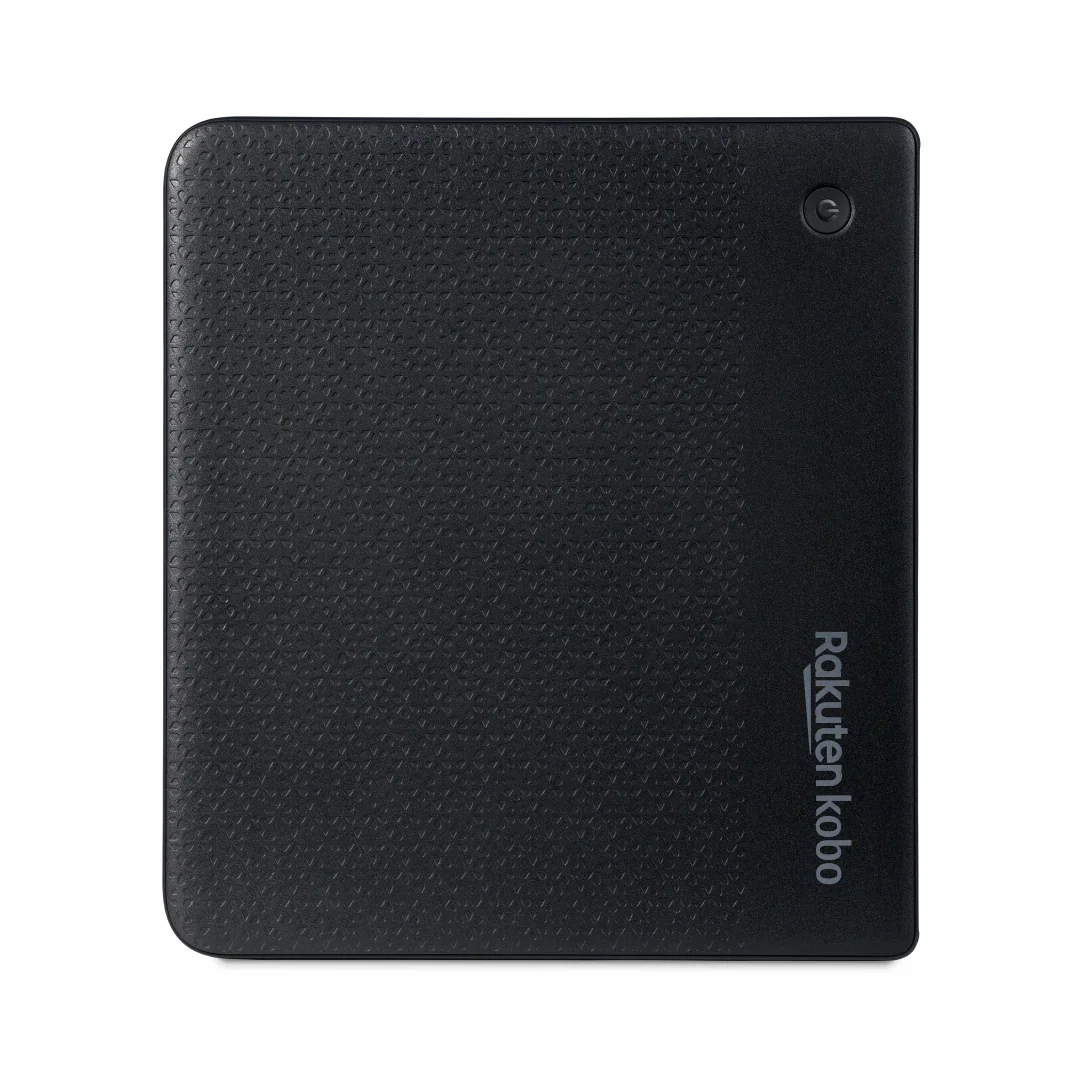 Kobo Libra Colour rear view showing textured back with Rakuten Kobo branding