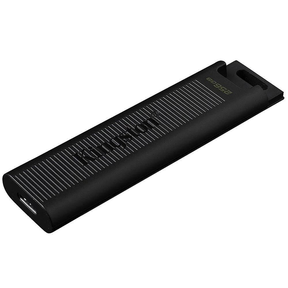 Kingston DataTraveler Max USB-C flash drive reverse angle showing sliding cap mechanism
