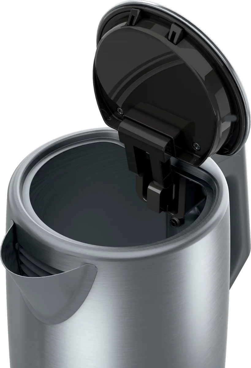 Ninja KT200 open lid showing wide-mouth stainless steel interior
