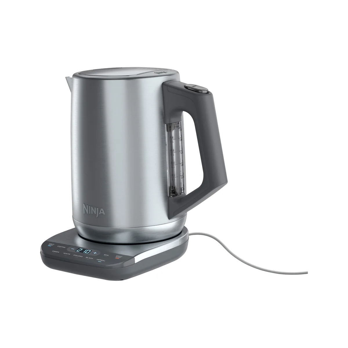 Ninja KT200 Precision Temperature Kettle with digital base on white background