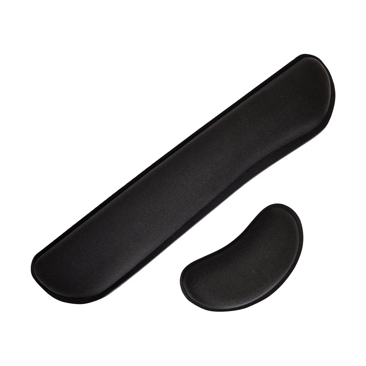 Gorilla Grip Silky Gel Memory Foam keyboard wrist rest and matching mouse rest in black