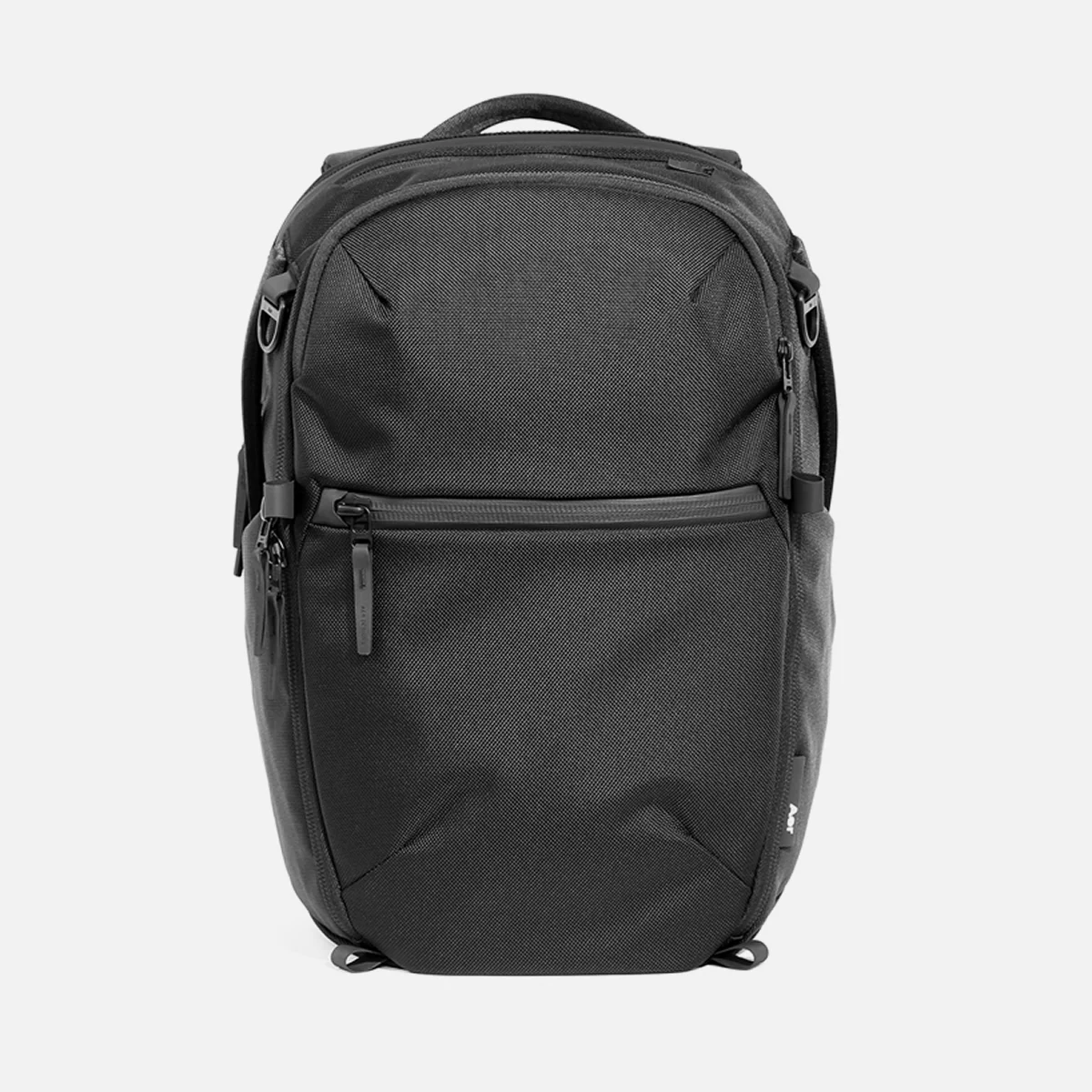 Aer City Pack Pro 2 - straight front view showing admin panel pocket and top organizer compartment