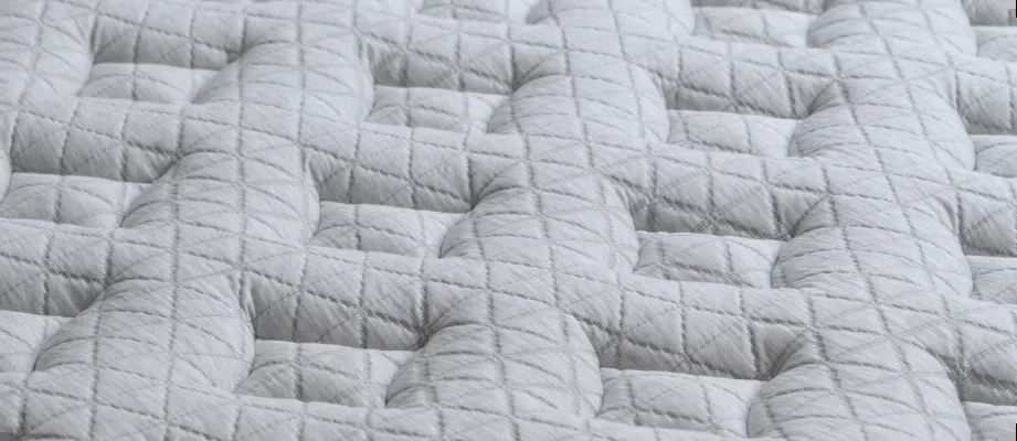 Helix Midnight Luxe quilted pillow-top fabric close-up