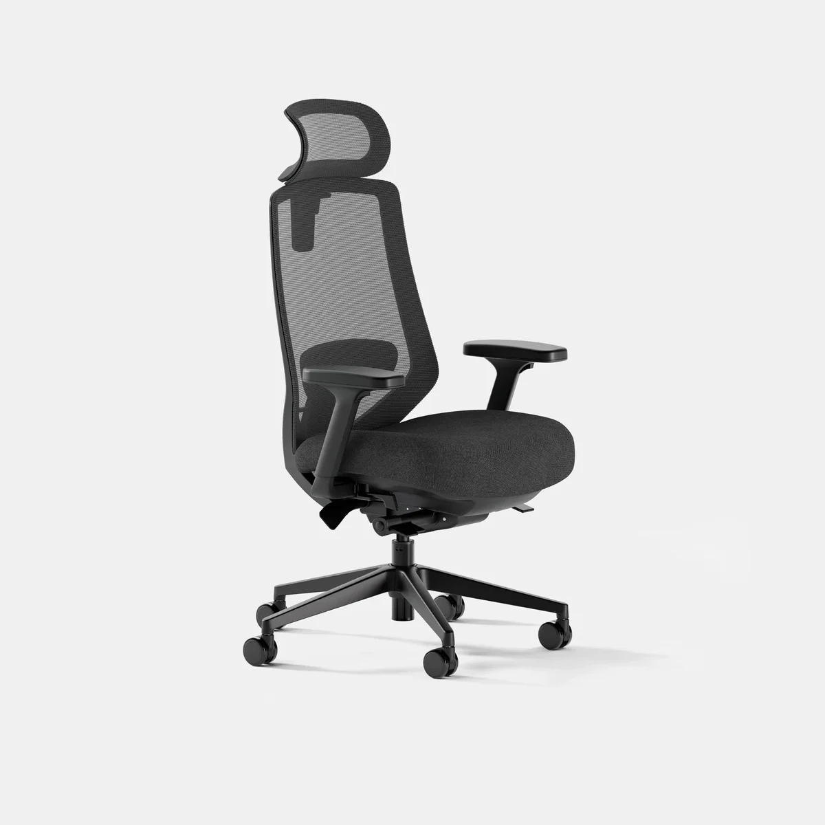 Branch Ergonomic Chair Pro fitted with the optional adjustable mesh headrest