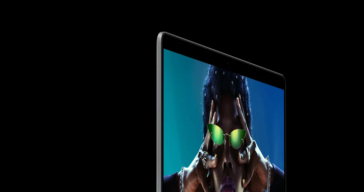 MacBook Pro Liquid Retina XDR display showing vibrant color accuracy