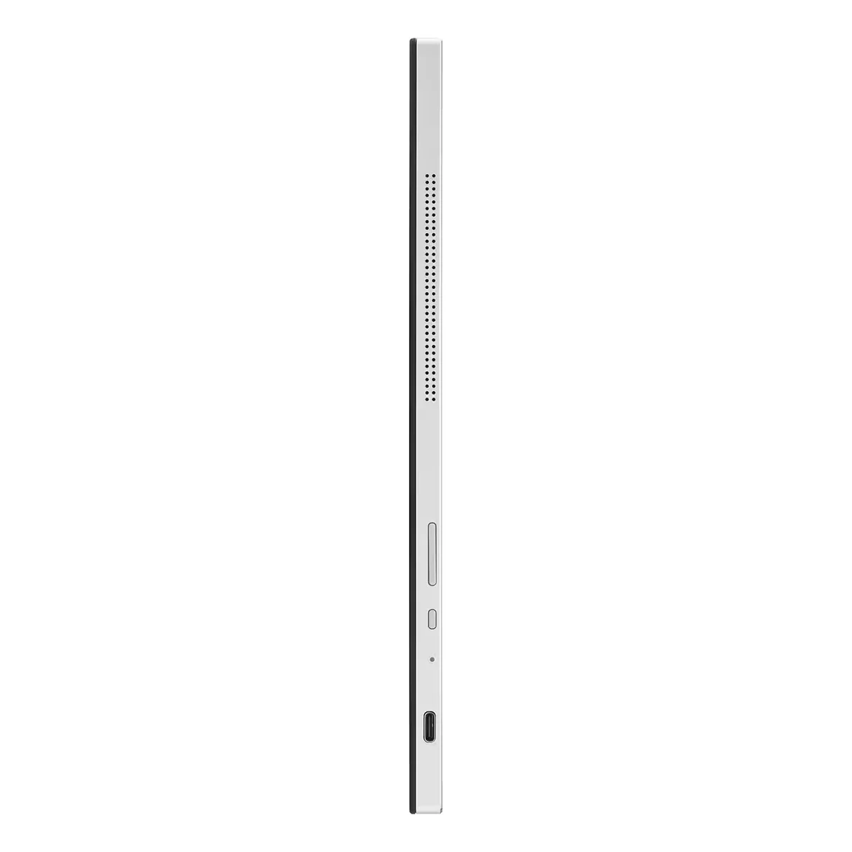 ViewSonic TD1656-2K side profile showing USB-C port, control buttons, and built-in speaker