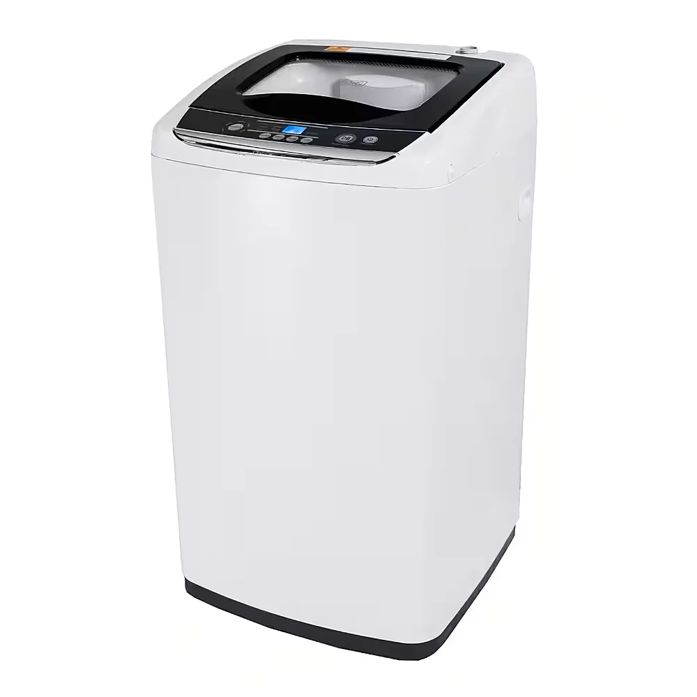 BLACK+DECKER BPWM09W portable washer 3/4 front view on white background