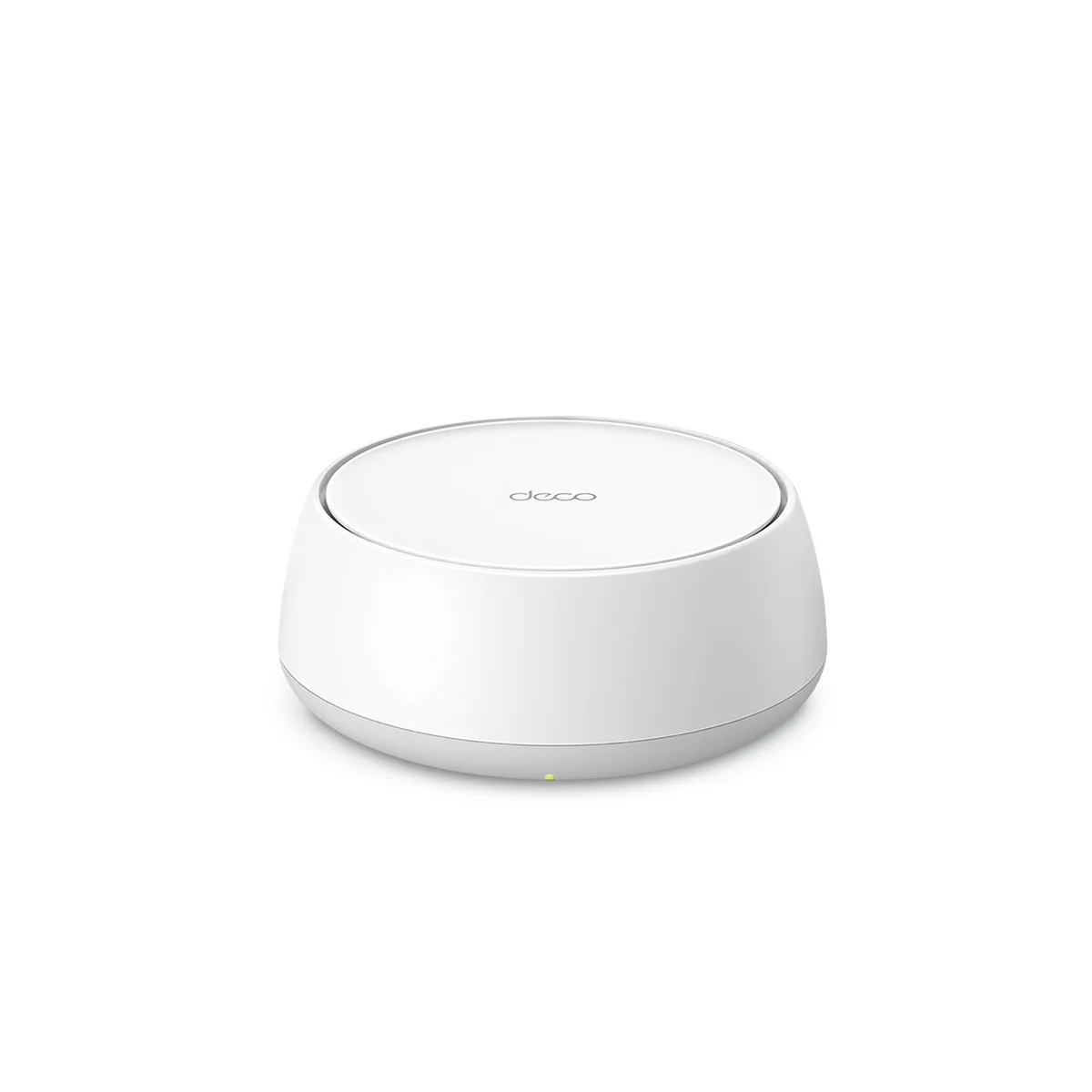 TP-Link Deco BE25 single node front and top view