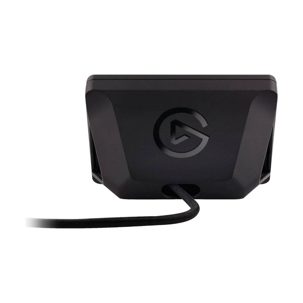 Elgato Stream Deck MK.2 rear view showing the embossed Elgato logo and detachable USB-C cable