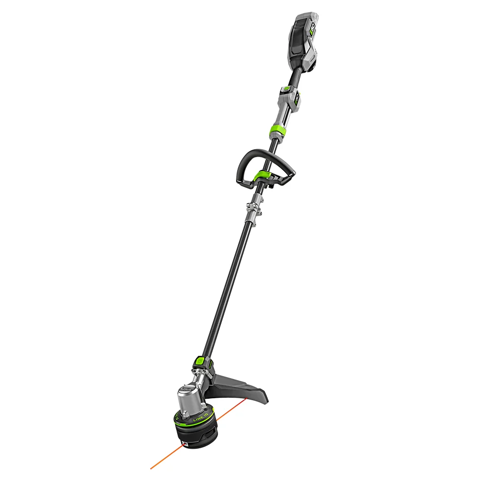 EGO Power+ ST1623T 3/4 angle view showing carbon fiber shaft and handle