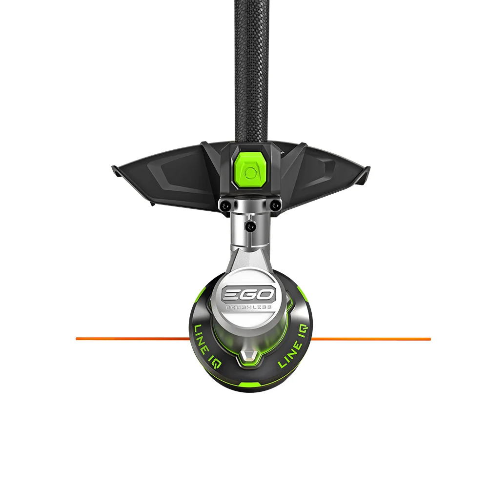EGO Power+ ST1623T Line IQ trimmer head and cutting spool close-up