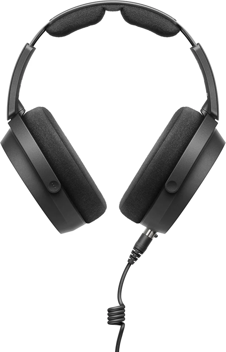 Sennheiser HD 490 Pro front-facing view showing the perforated open-back earcup grilles