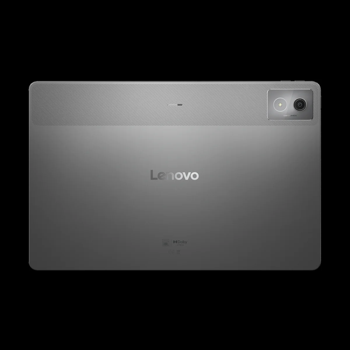 Lenovo IdeaTab Pro rear panel showing textured finish, camera module, and Lenovo branding
