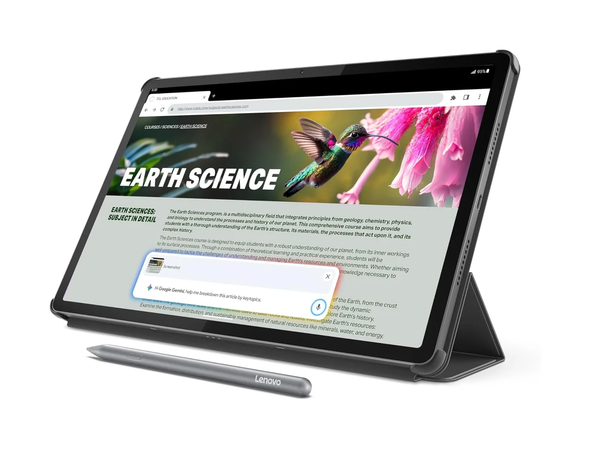 Lenovo IdeaTab Pro with folio case and Tab Pen Plus stylus