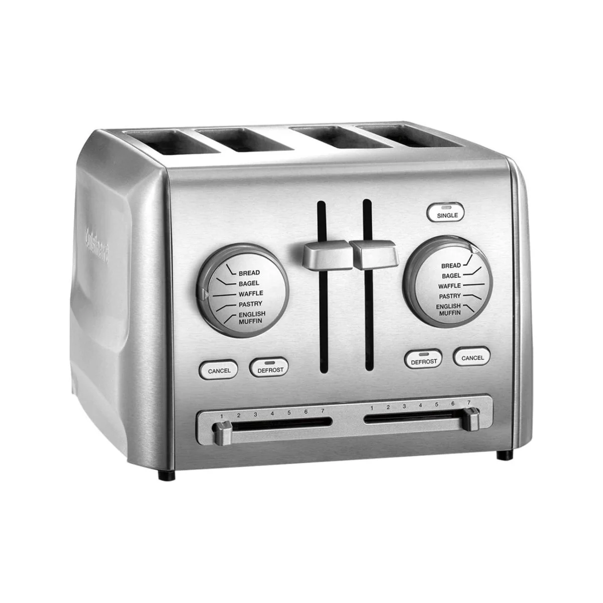 Cuisinart 4-Slice Custom Select Toaster 3/4 angle view on white background