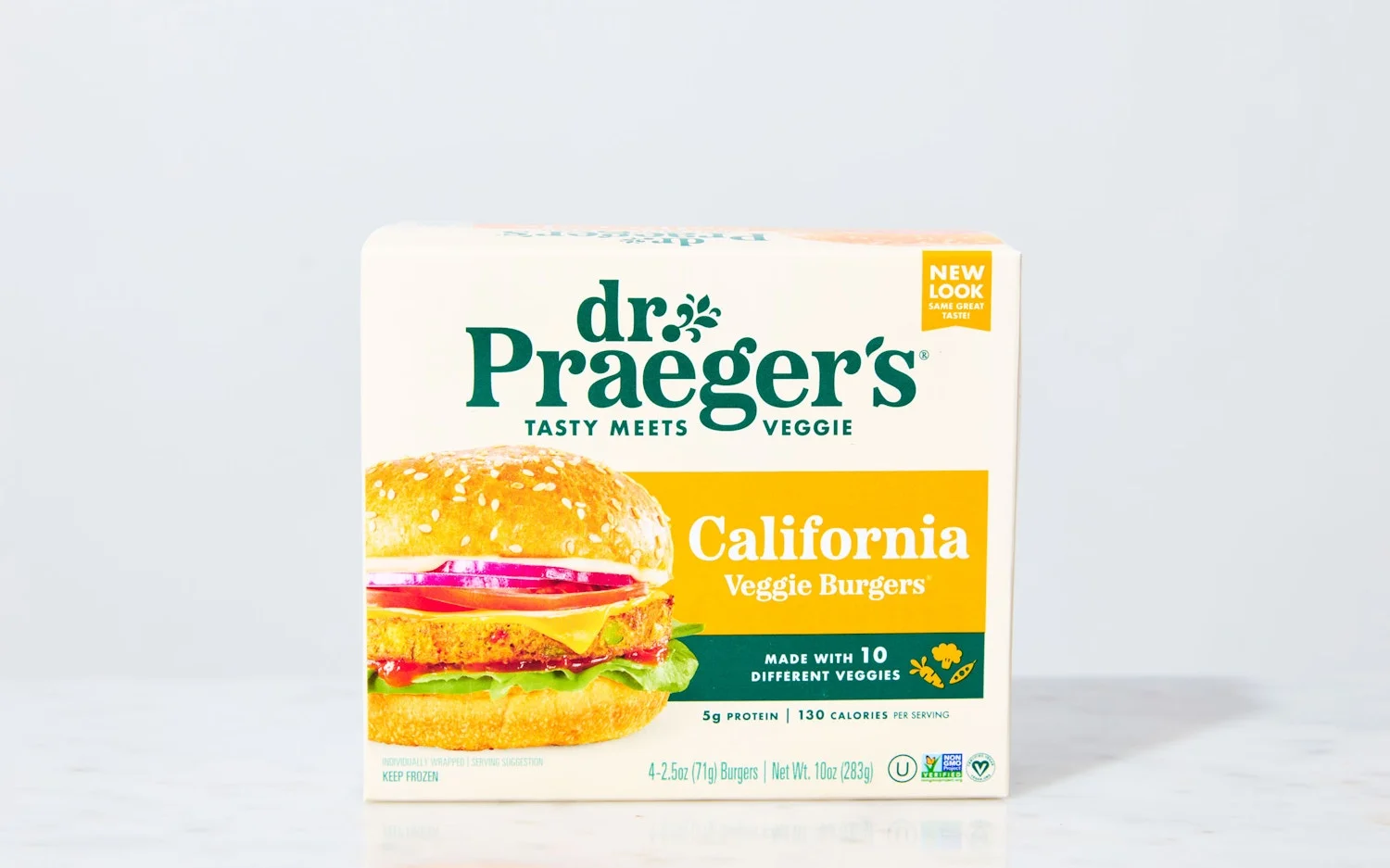 Dr. Praeger's California Veggie Burgers packaging
