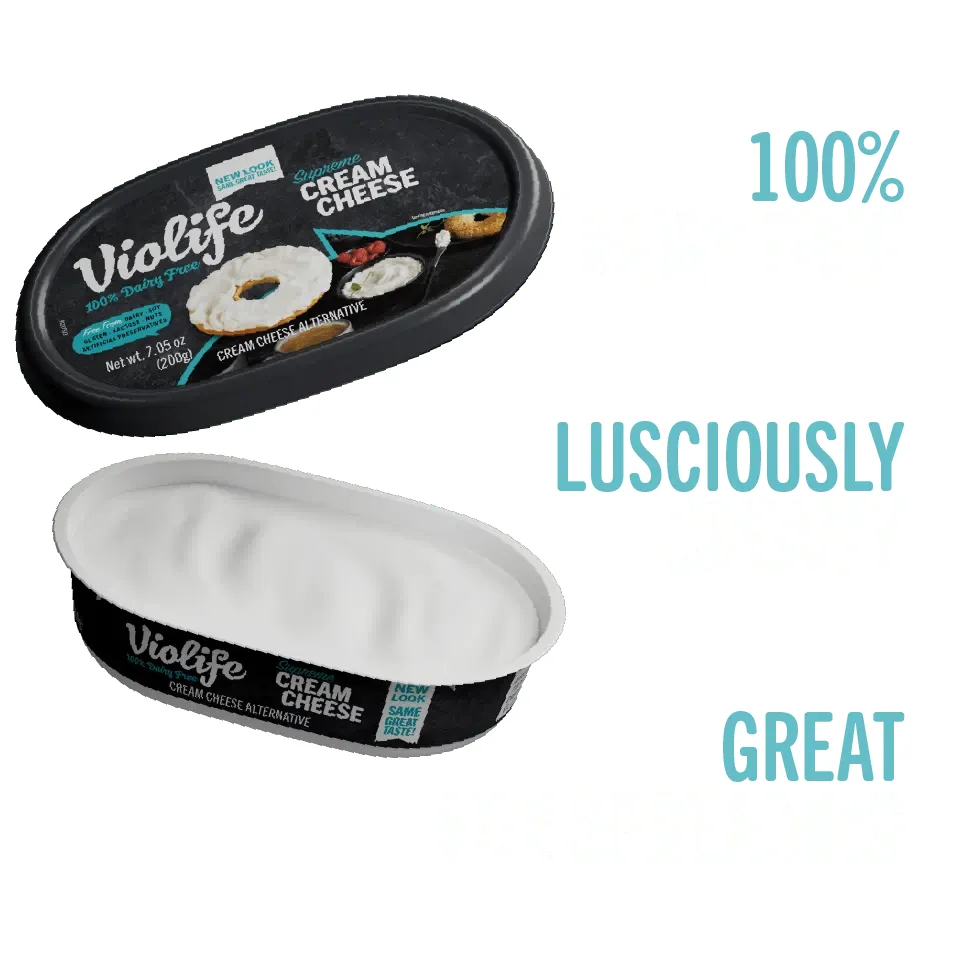 Violife Just Like Cream Cheese Original — 100% dairy free, lusciously creamy, great for spreading