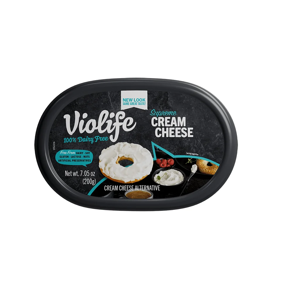 Violife Just Like Cream Cheese Original 7.05oz tub on white background