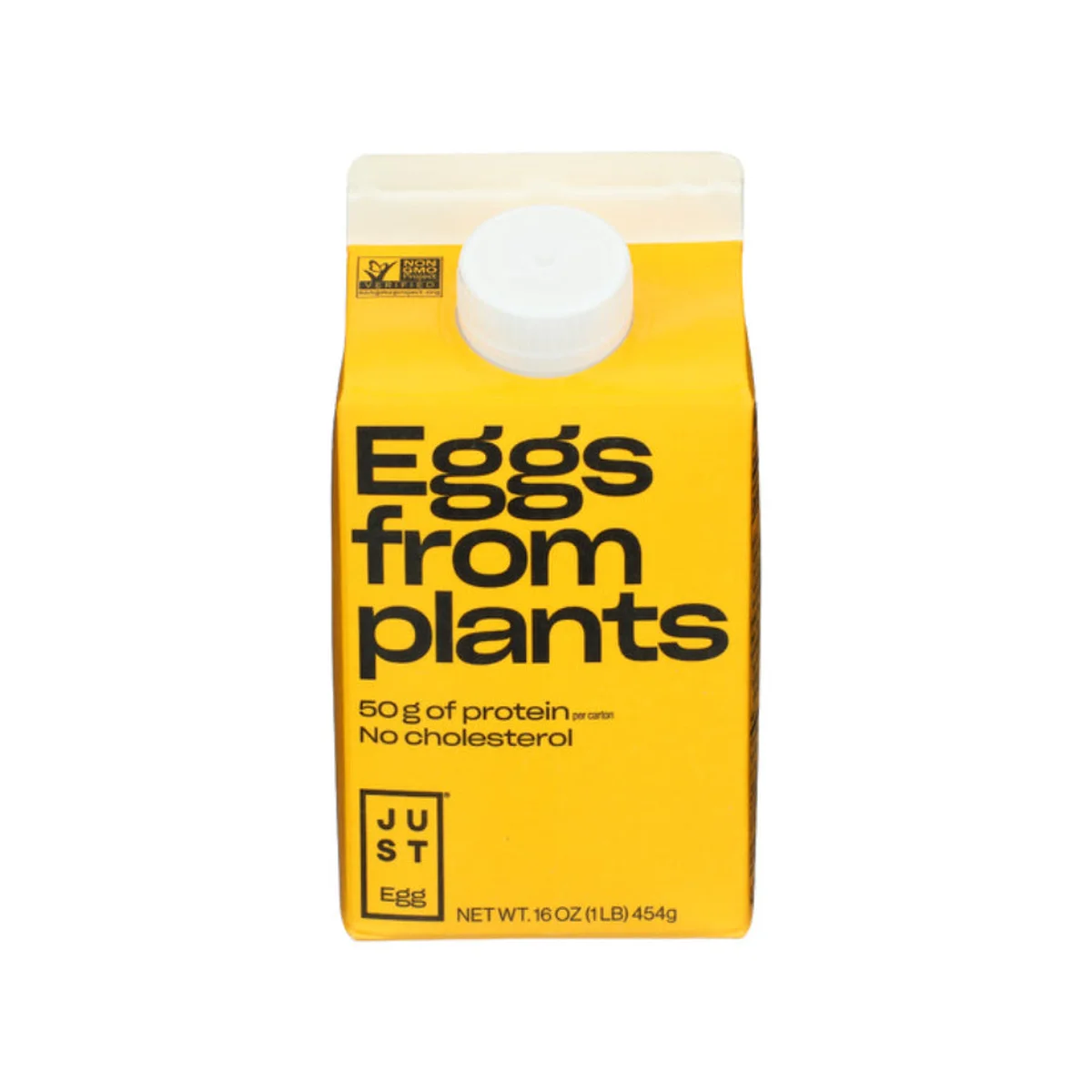 JUST Egg plant-based carton 16oz front packaging on white background
