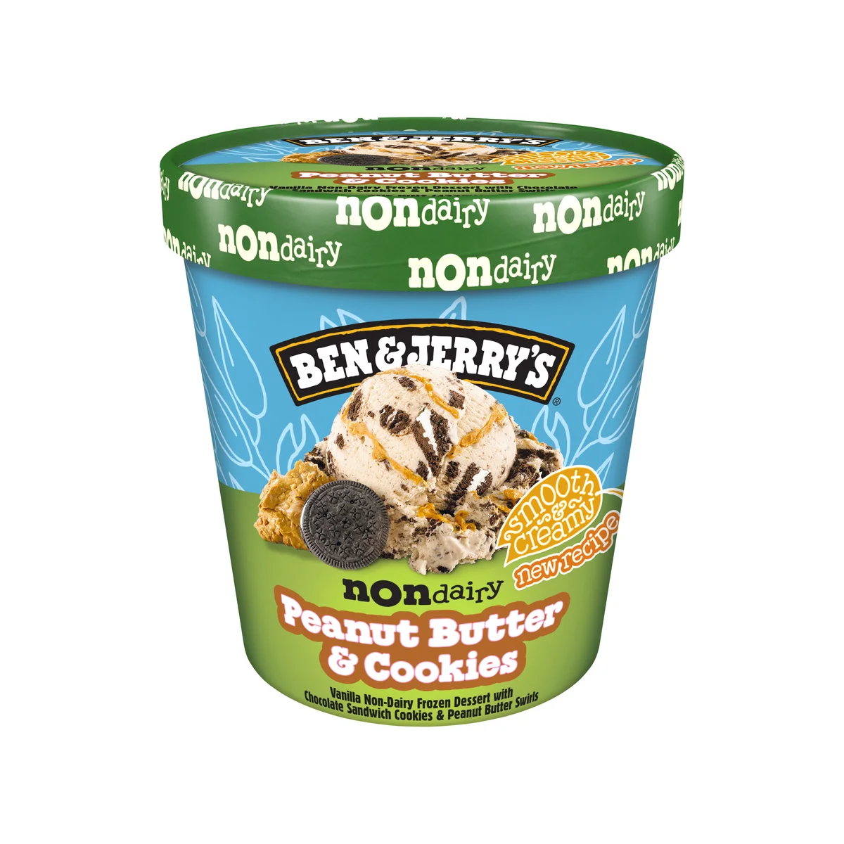 Ben & Jerry's Non-Dairy Peanut Butter & Cookies frozen dessert pint