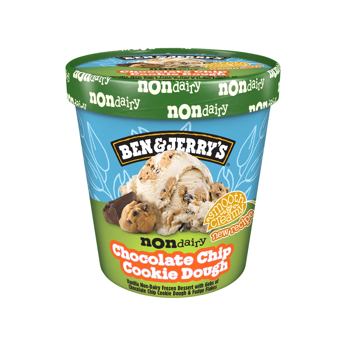 Ben & Jerry's Non-Dairy Chocolate Chip Cookie Dough frozen dessert pint