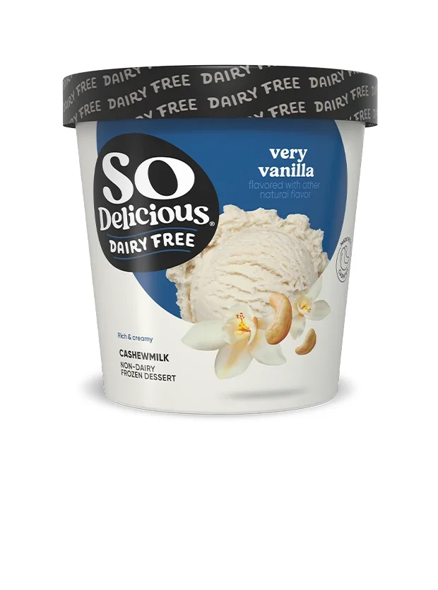 So Delicious Dairy Free Very Vanilla Cashewmilk Non-Dairy Frozen Dessert pint
