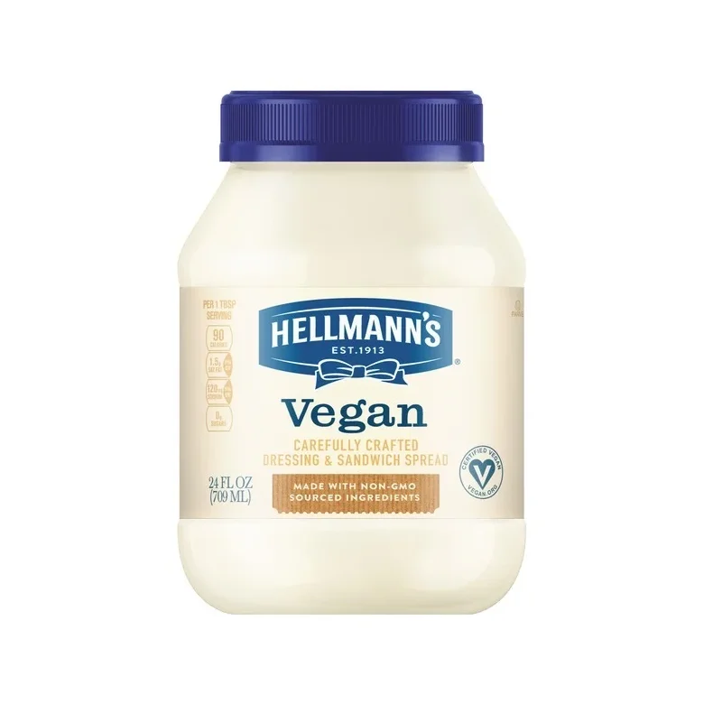 Hellmann's Vegan Dressing and Spread 24 oz jar front view
