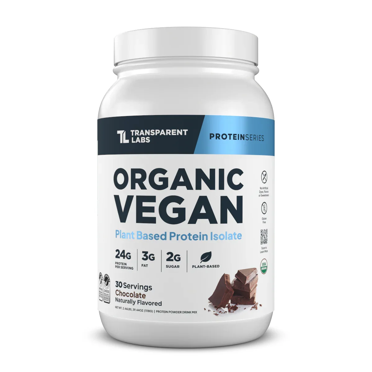 Transparent Labs Organic Vegan Plant-Based Protein Isolate