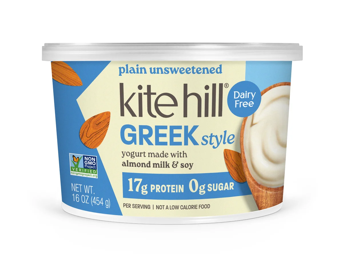 Kite Hill Greek-Style Plain Almond Milk Yogurt 16oz container