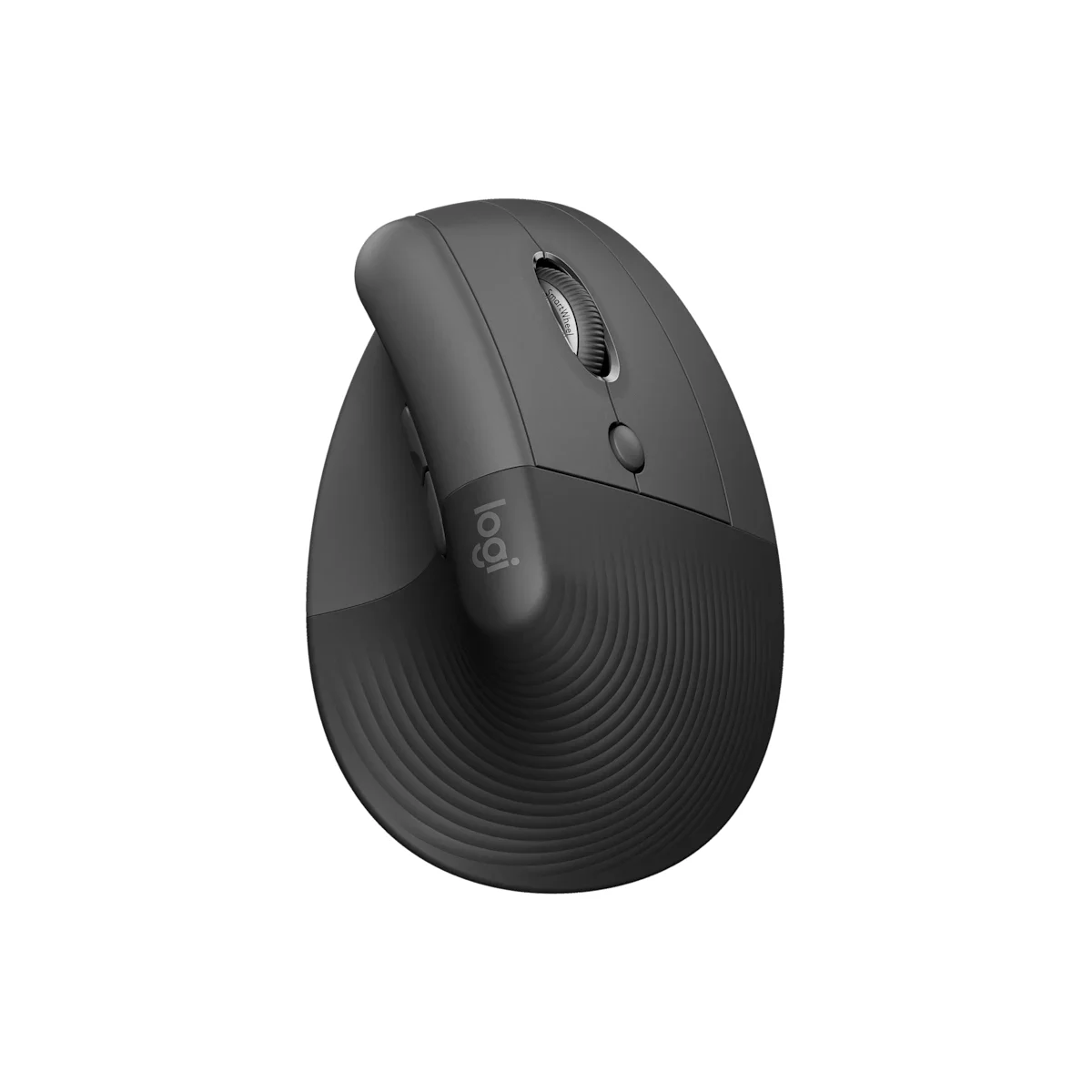 Logitech Lift top-angle view showing the SmartWheel and thumb buttons