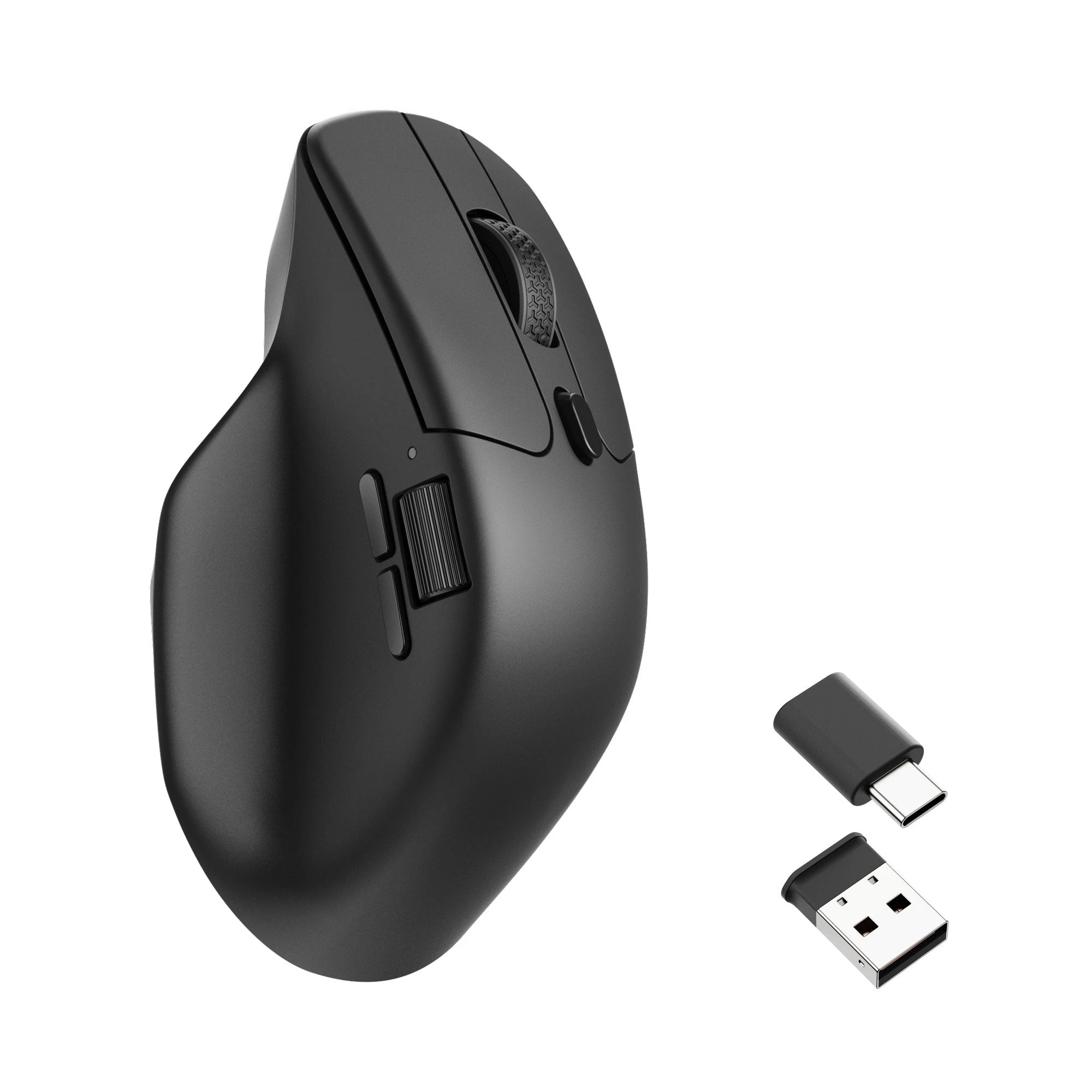Keychron M6 with included USB-A dongle and USB-C adapter